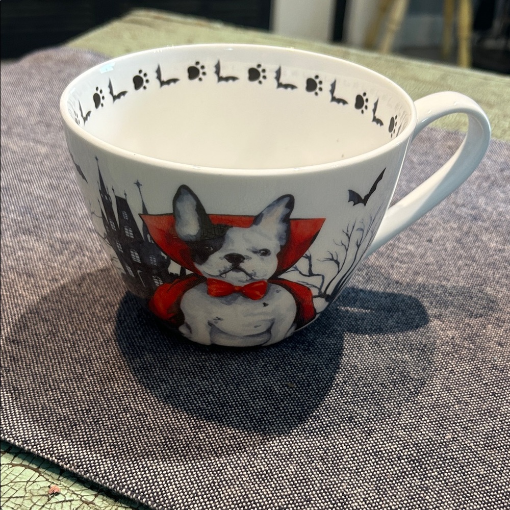 Count Dogula Pug Halloween Portobello By Design Bone China Large Teacup Mug